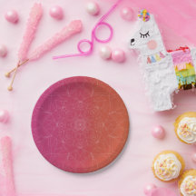 Bachelorette Pink & Orange Ombré Farbiges Party