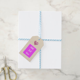 Bachelorette Pink-Party Geschenkanhänger