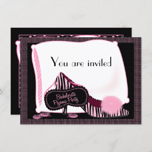 Bachelorette Pyjama-Party Einladung