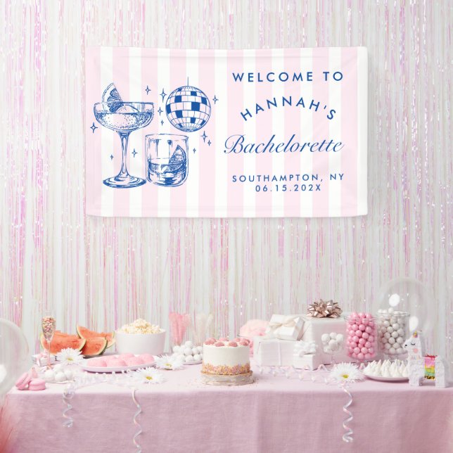 Bachelorette Retro Disco Banner (Party)