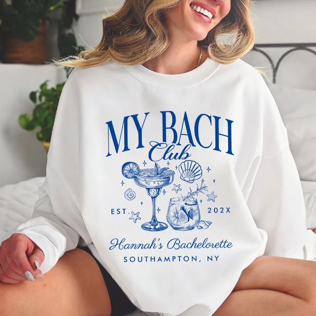 Bachelorette Retro Modern Minimalist Bridesmaid Sweatshirt (Von Creator hochgeladen)