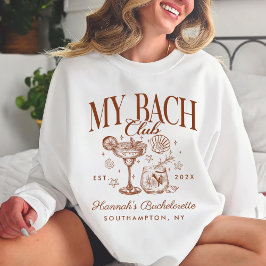 Bachelorette Retro Modern Minimalist Bridesmaid Sweatshirt
