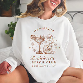 Bachelorette Retro Modern Minimalist Bridesmaid Sweatshirt