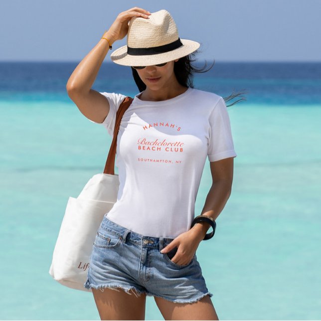 Bachelorette Retro Moderne Minimalistische Bridesm T-Shirt (Bachelorette Retro Modern Minimalist Bridesmaid T-Shirt)