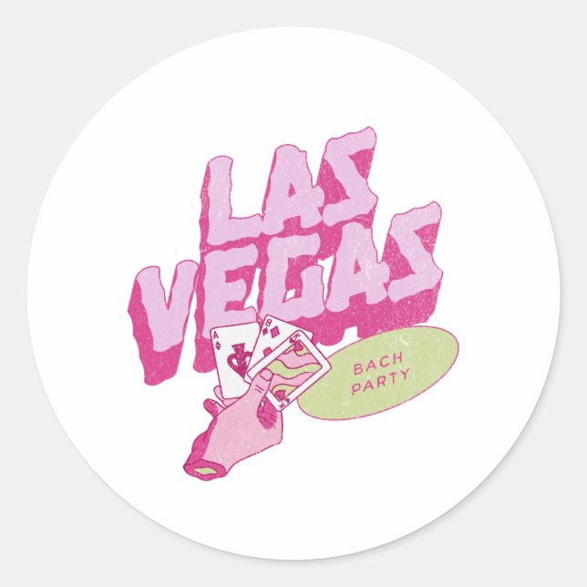 Bachelorette Runder Aufkleber (Vorderseite)