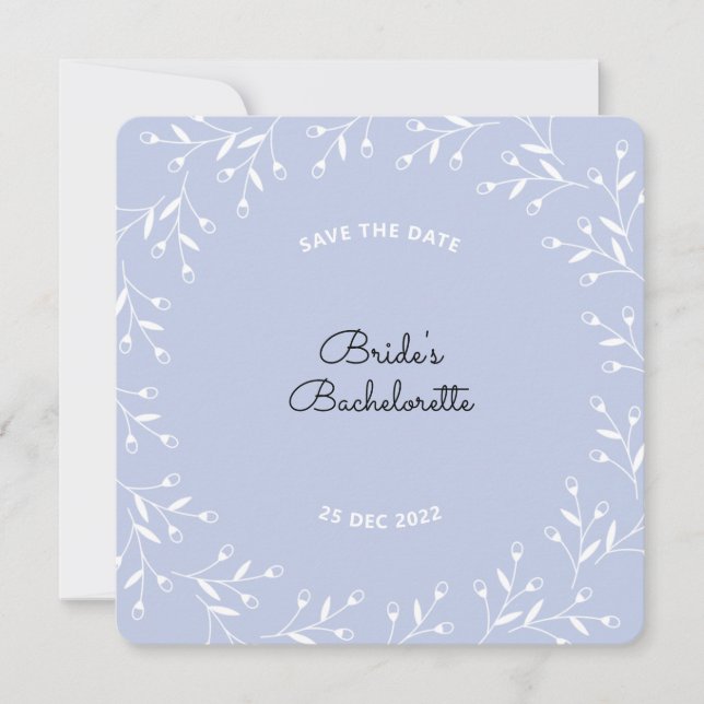 Bachelorette-Save the Date-Karte Save The Date (Vorderseite)