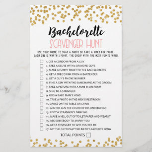 Bachelorette Scavenger Hunt Hen Party