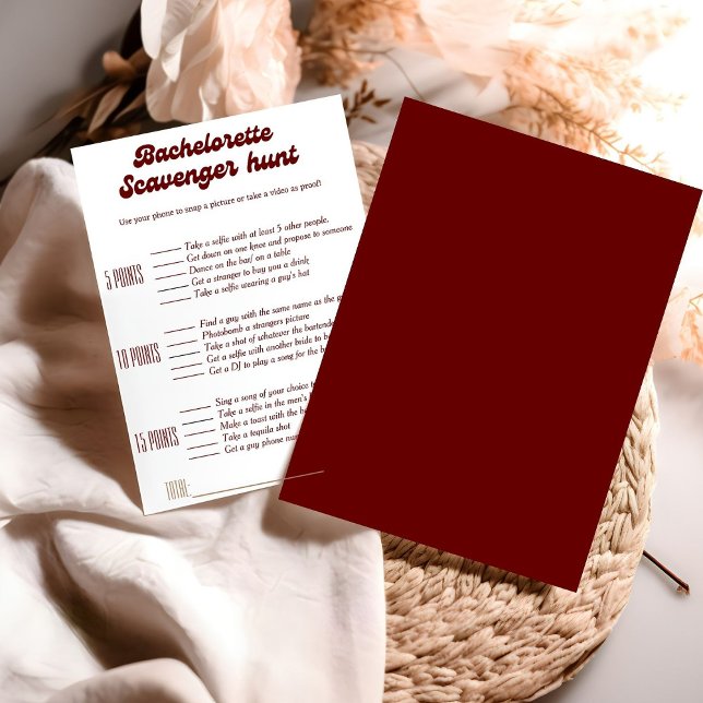 Bachelorette-Scavenger-Jagdspiel, Bachelorettenspi Einladung (Von Creator hochgeladen)