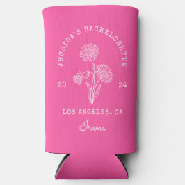 Bachelorette September Geburtsmonat Blume Rose Selters Dosenkühler