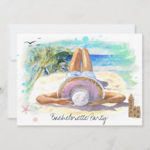 *~* Bachelorette Tropical Exotic QR Beach Party
