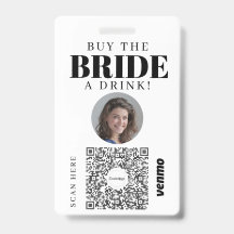 Bachelorette Venmo QR Code Kaufen Sie die Braut ei