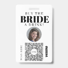 Bachelorette Venmo QR Code Kaufen Sie die Braut ei Ausweis
