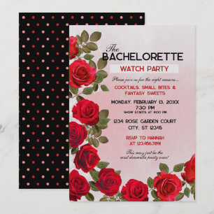 Bachelorette Watch Party Einladung, 5 Zoll x 7 Zol Einladung
