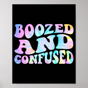 Bachelorette-Wavy-Gefärbte Krawatte-Teil mit verst Poster