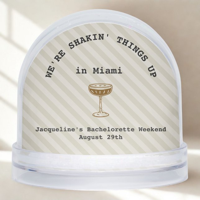 Bachelorette Weekend Einladung Confetti Schneekugeln (Confetti Globe Bach Party Invite)