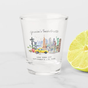 Bachelorette Weekend Gastgeschenk New York Schnapsglas