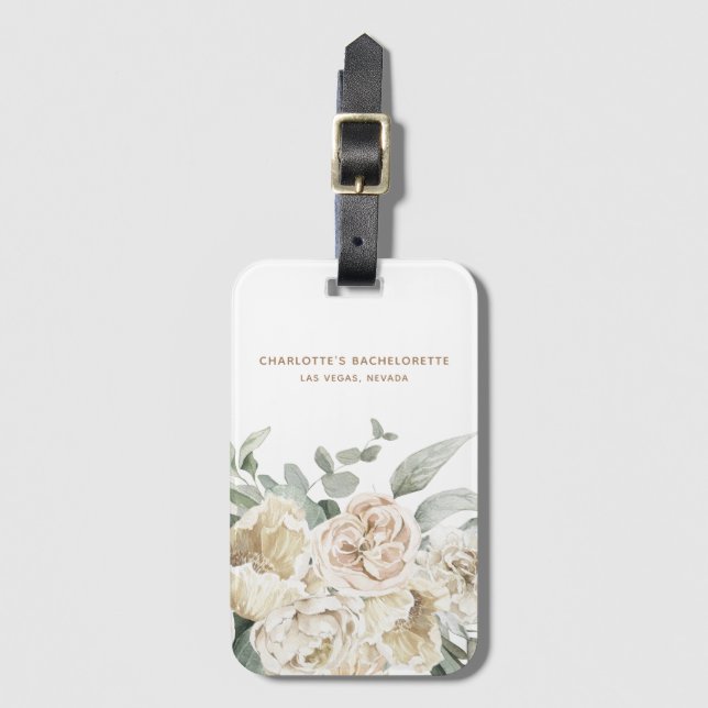 Bachelorette Weekend Gastgeschenk Personalisiertes Gepäckanhänger (Vorderseite Vertikal)