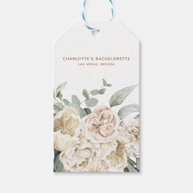 Bachelorette Weekend Gastgeschenk Personalisiertes Geschenkanhänger (Vorderseite)