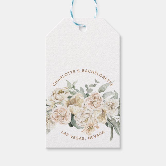 Bachelorette Weekend Gastgeschenk Personalisiertes Geschenkanhänger (Vorderseite)