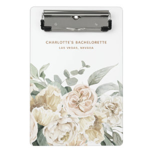 Bachelorette Weekend Gastgeschenk Personalisiertes Mini Klemmbrett