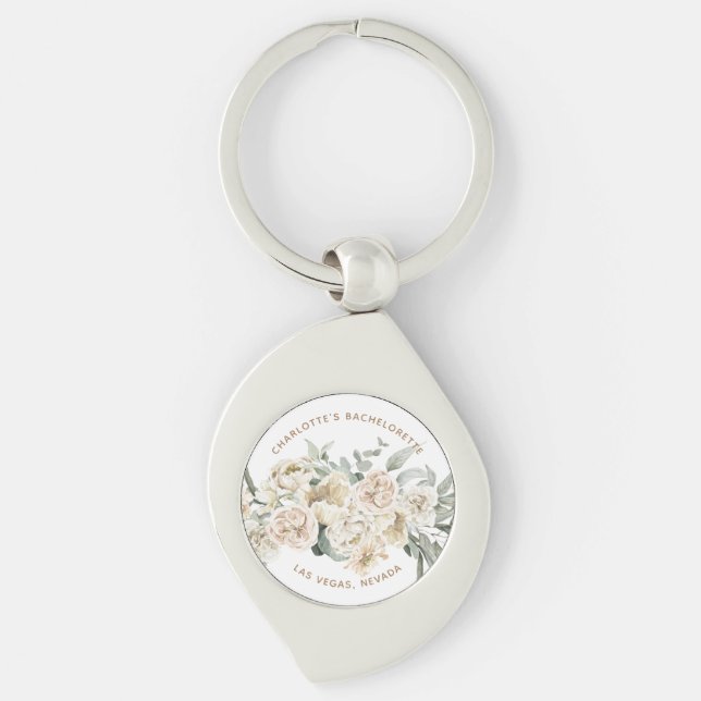 Bachelorette Weekend Gastgeschenk Personalisiertes Schlüsselanhänger (Vorderseite)