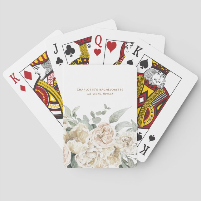 Bachelorette Weekend Gastgeschenk Personalisiertes Spielkarten (Rückseite)