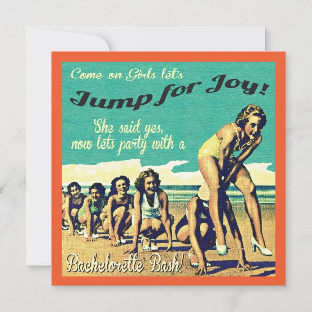 Bachelorette Weekend Party Einladung (Vorderseite)