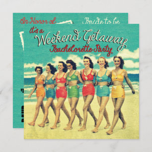 Bachelorette Weekend Party Einladung