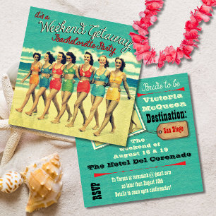 Bachelorette Weekend Party Einladung