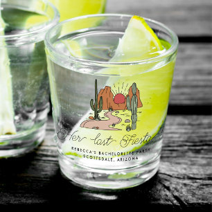Bachelorette Weekend Party Fiesta Personalisiert Schnapsglas