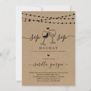 Bachelorette Weinkultur und Erde Weinroute Mendris Einladung