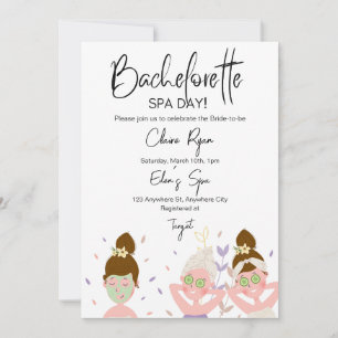 Bachelorette Wellness-Center Day Einladung