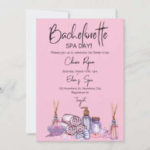 Bachelorette Wellness-Center Day Einladung