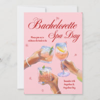 Bachelorette Wellness-Center Day Einladung