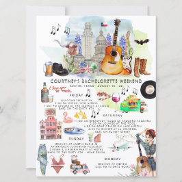 Bachelorette Wochenende | Austin, Texas Einladung
