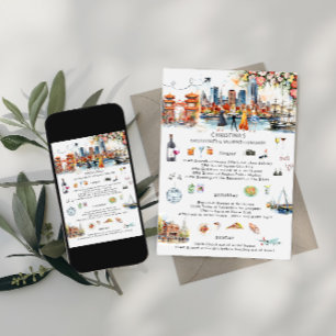 Bachelorette Wochenende Boston Einladung