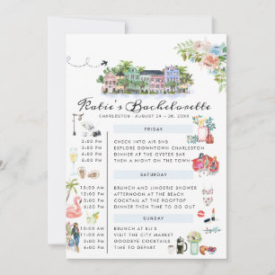 Bachelorette Wochenende Charleston, SC Einladung