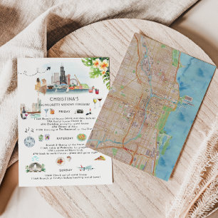 Bachelorette Wochenende Chicago Einladung