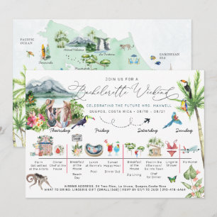 Bachelorette Wochenende Costa Rica Einladung