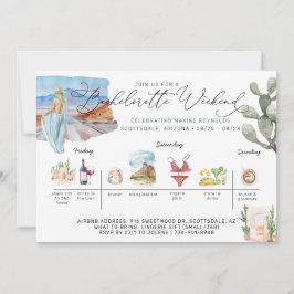 Bachelorette Wochenende | Desert Cactus Einladung