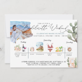 Bachelorette Wochenende | Desert Cactus Inv Einladung