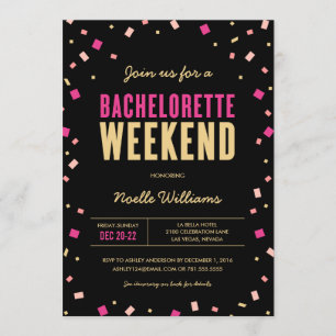 Bachelorette Wochenende Einladung