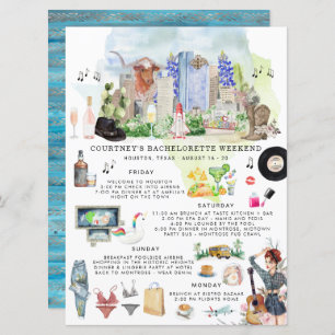 Bachelorette Wochenende Houston, Texas Einladung