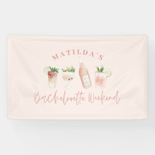 Bachelorette-Wochenende in Pink, gürnig, modern Banner