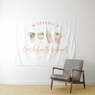 Bachelorette-Wochenende in Pink, gürnig, modern Wandteppich