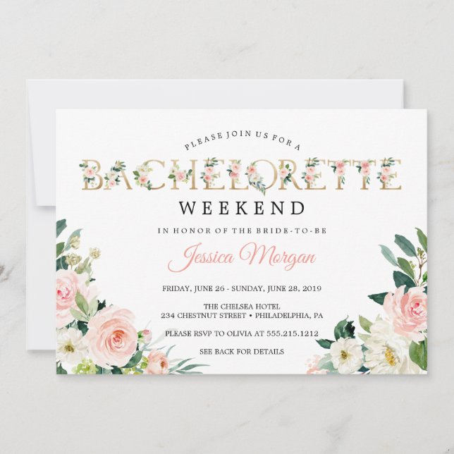 Bachelorette Wochenende Lugano Festival - Martha A Einladung (Vorderseite)