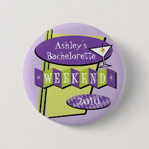 Bachelorette Wochenendenknopf Button