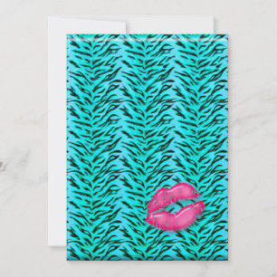 Bachelorette Zebra Schmuck Liften Party Invite PiB Einladung