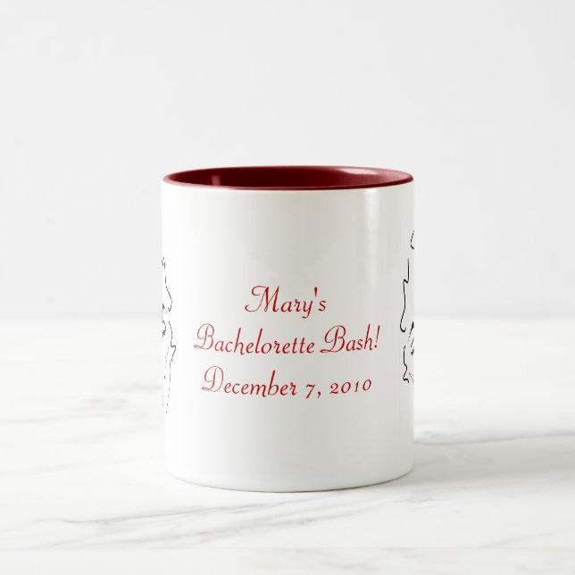 Bachelorette Zweifarbige Tasse (Mittel)