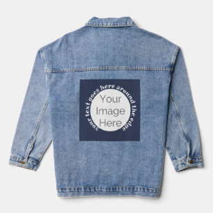 bacheloretten Sie Ihr Bild hier, Foto-Text Jeansjacke